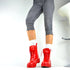 Elegante Punk-Gothic Damenstiefel – Klassische Plateau-Biker-Boots mit Blockabsatz